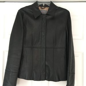 Ann Taylor | Genuine Black Leather Jacket